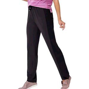 zuda Z-Knit Straight Leg Pantswith Seaming Black Large